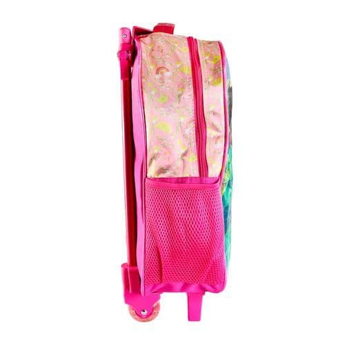 Kit Mochila Infantil Escolar Três Peças Tema Princesas Resistente Prática Infantil