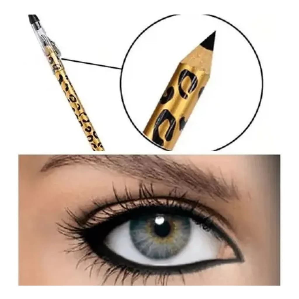 Kit 6 ou 12 Lápis para Olhos Preto Bella Femme com Apontador | Kajal | Ref. BF10019