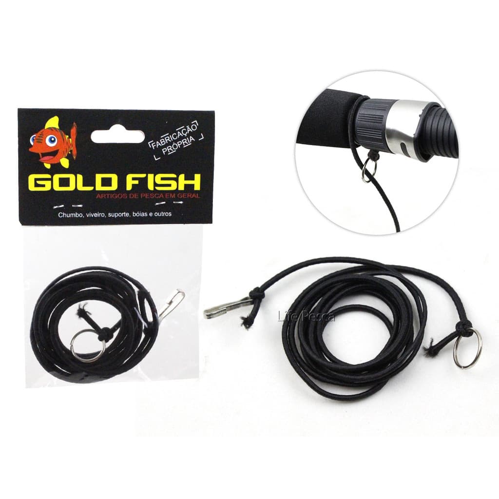 Salva Varas De Pesca Cordão De Segurança - Gold Fish