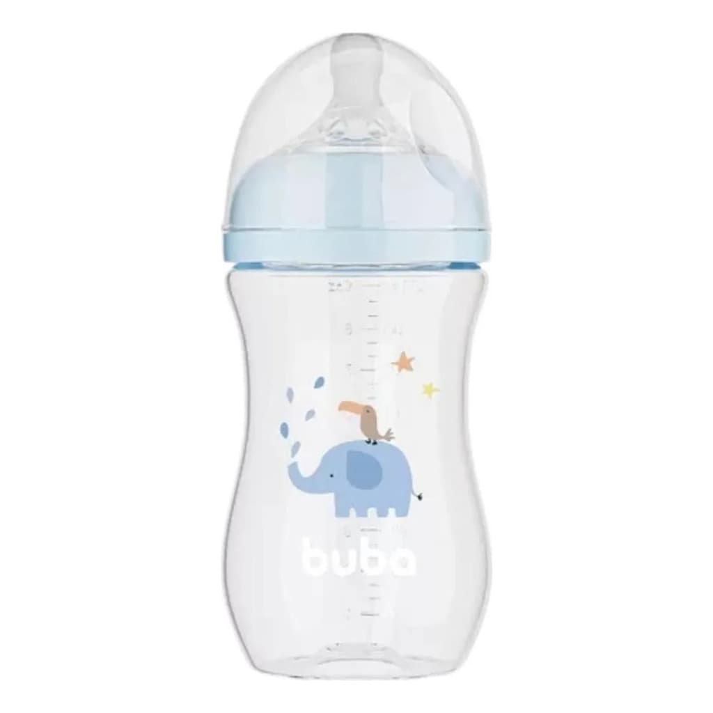 Mamadeira Easy Flow Elefante 270ml Azul - Buba