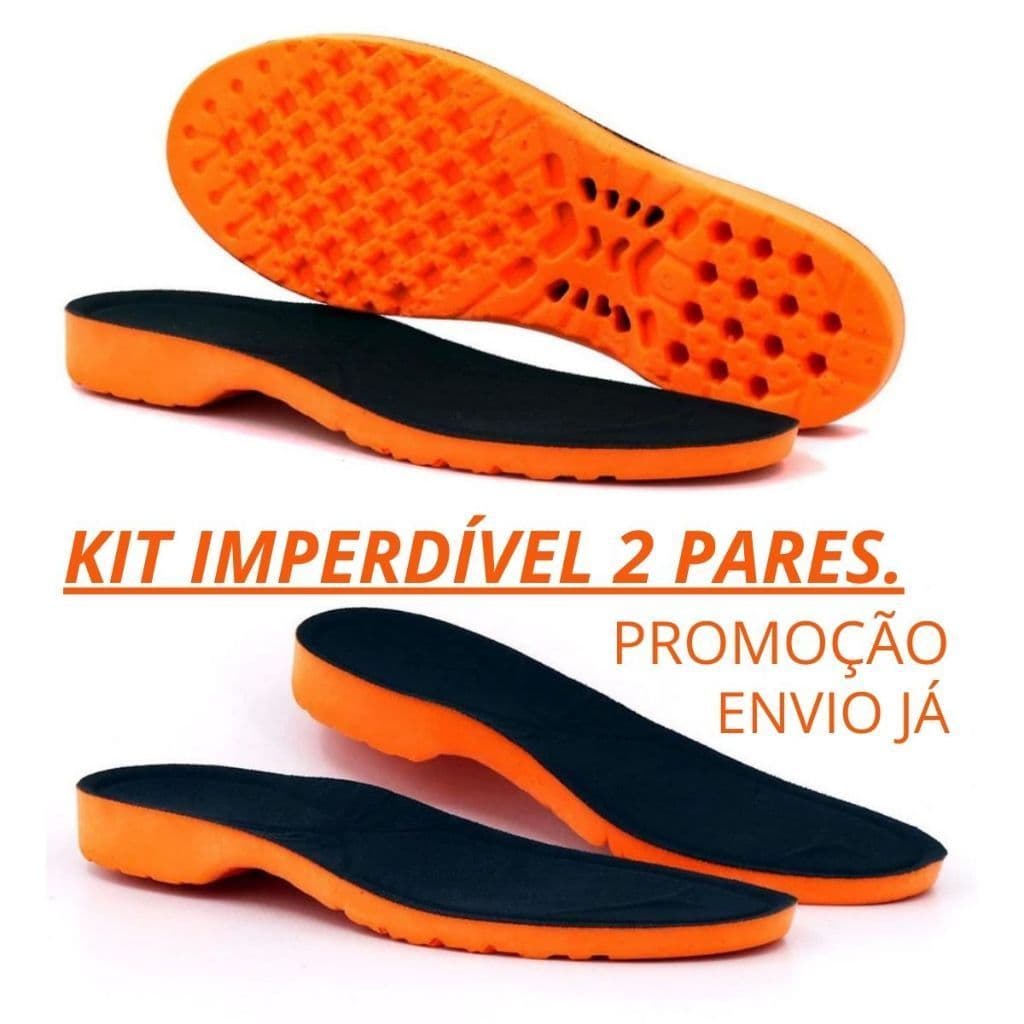 PALMILHA DE GEL P.U PREMIUM  track kit com 2 pares para dia a dia