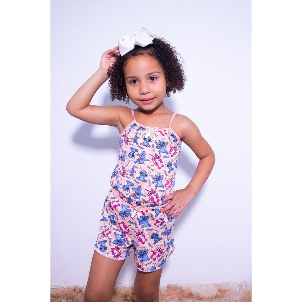Baby Doll Short Doll Infantil Kit até 3 Estampado Personagens