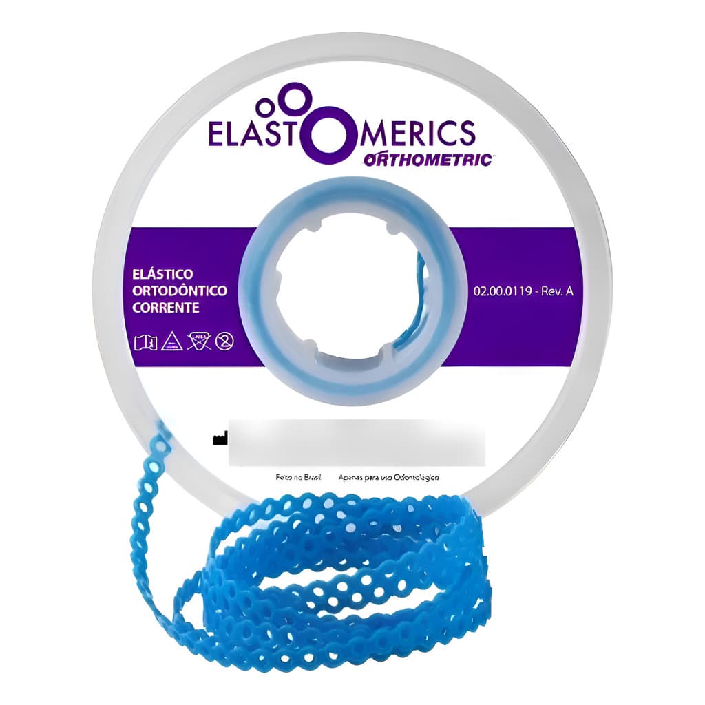 Elástico P/ Aparelho Corrente Trançada 1,5m Cores -promoção