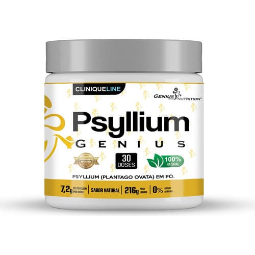 Psyllium 100% Natural 30 Doses Sem Sabor Sem Adtivos Sem Sabor