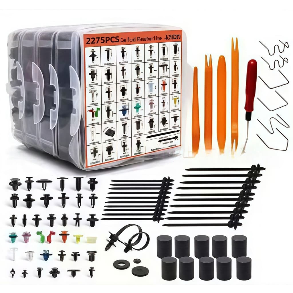 Kit 2275 Presilha Grampo Parabarro Parachoqu Universal Carro