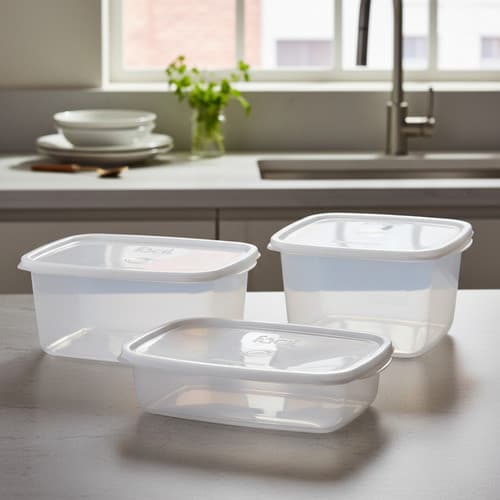 3 Potes  Alimentos Sanremo Transparente 3l Tamanhos Variados Sanremo
