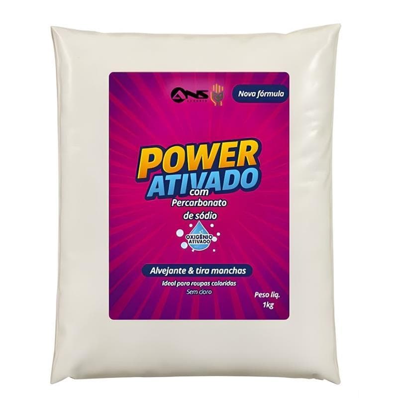 Percabonato Em Pó Power Ativado 2Kg Alvejante E Tira Manchas