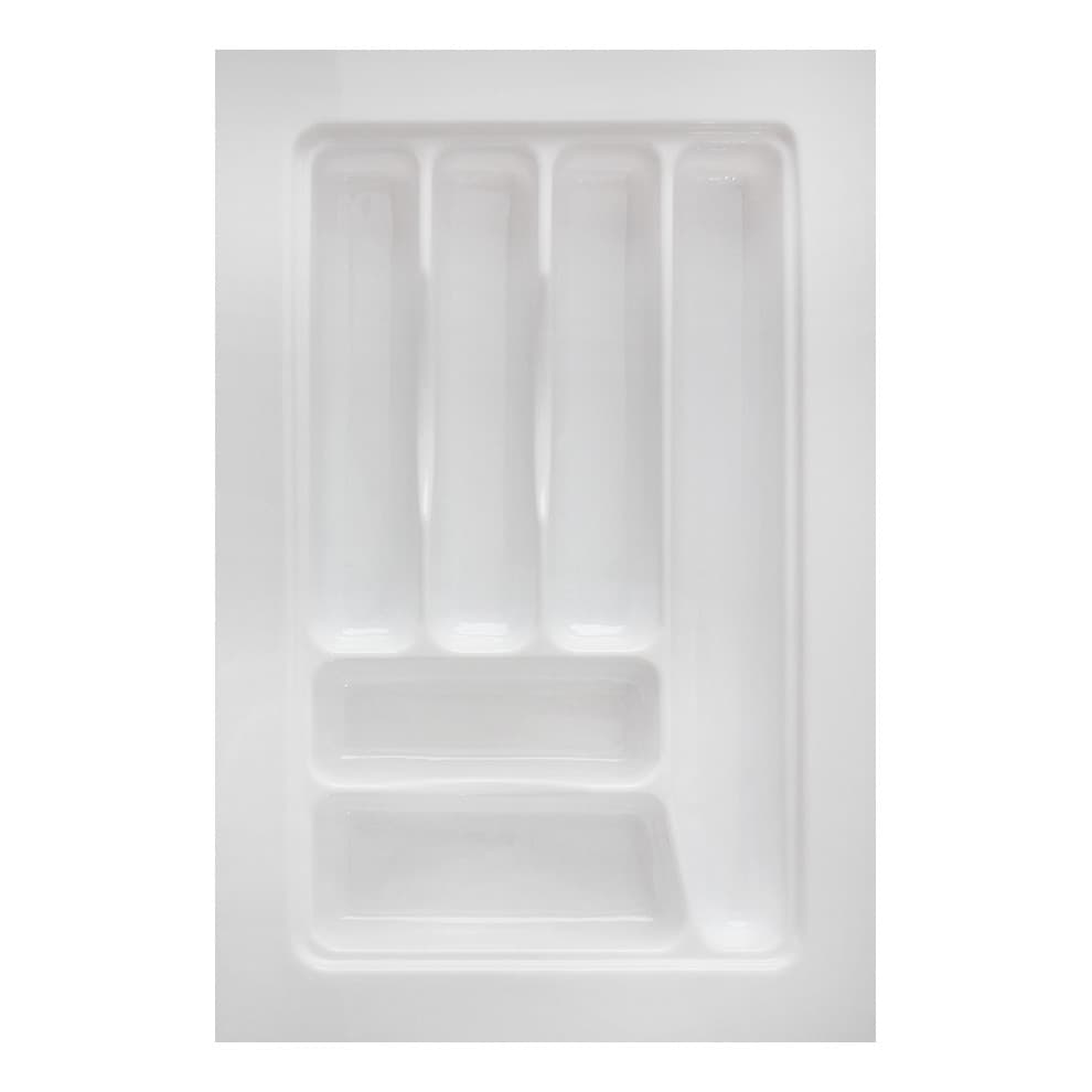 Organizador Divisor Talheres Gaveta Cozinha 6 Divisórias Branco OG-95