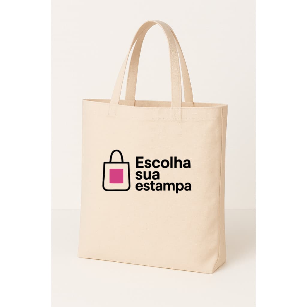 Kit 10 Ecobags Personalizadas • Escolha Sua Estampa • Logo ou Arte Própria •  Algodão Reutilizável