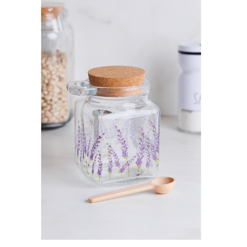 Porta Mantimento Quadrado Tampa Colher Provence 290ml