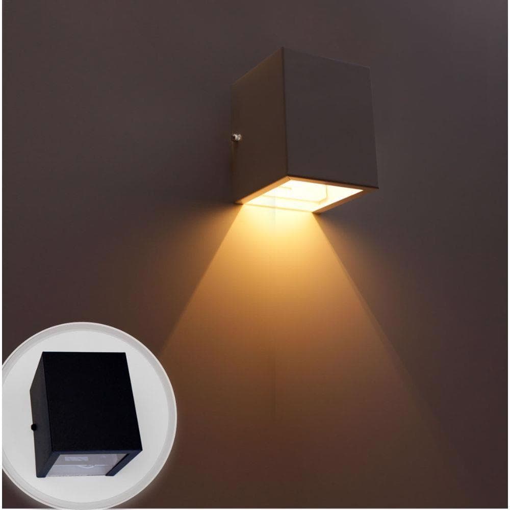 ARANDELA SOBREPOR ALUMINIO MARROM 1 FACHO G9