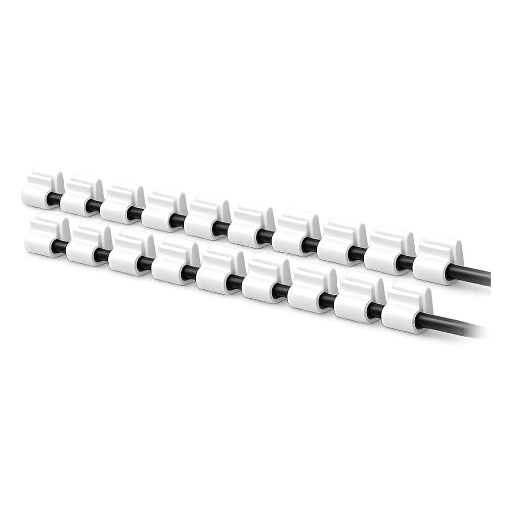 Kit 15 Clipes Passa Fios Organizadores Mesa Organizada de Cabos com Adesivo para Mesa e Home Office