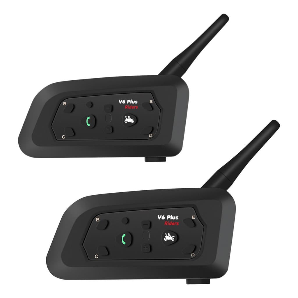 Par De Intercomunicador De Capacete De Moto V6