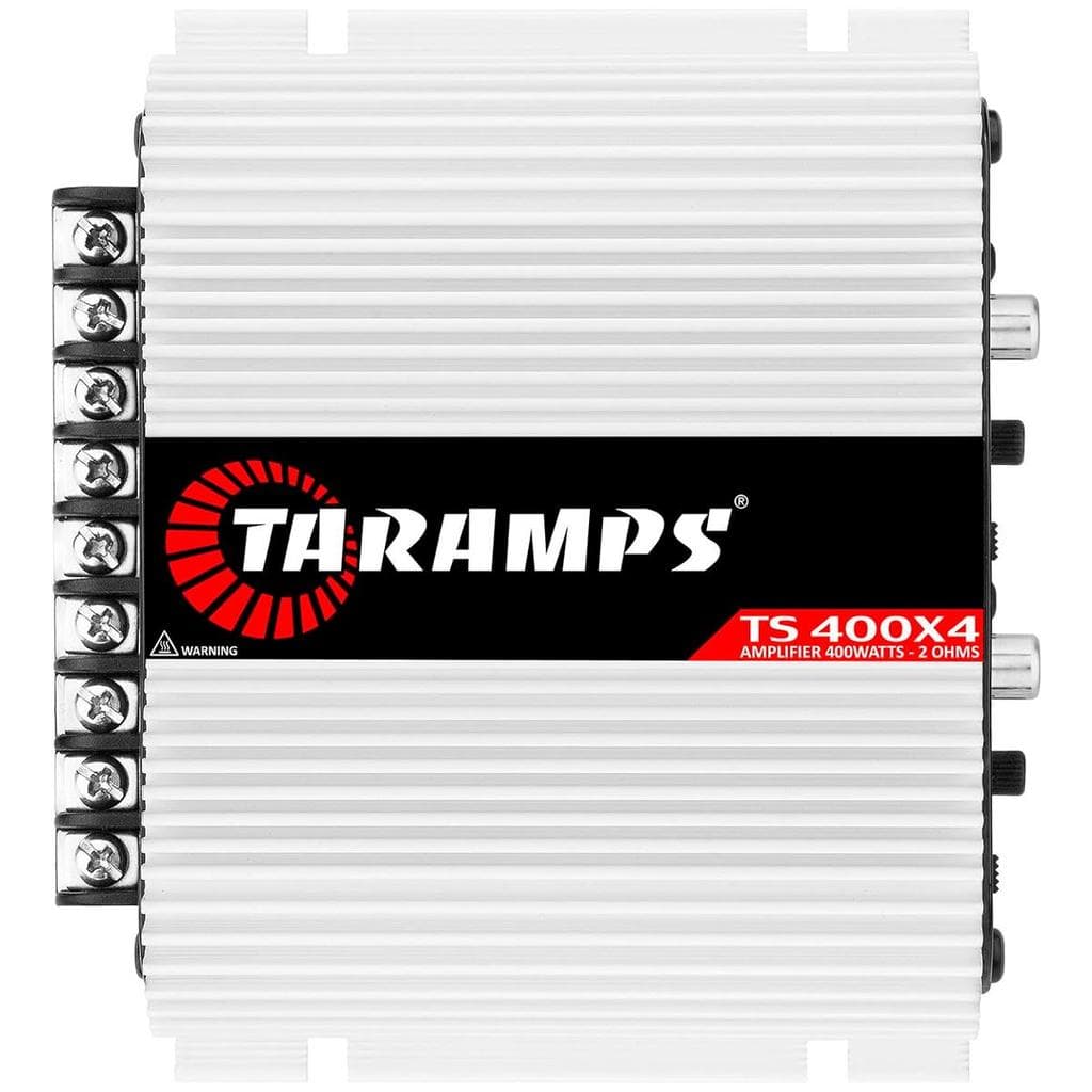 Módulo Amplificador Taramps TS 400x4 2 Ohms 4 Canais de 100W RMS Entrada FIO/RCA