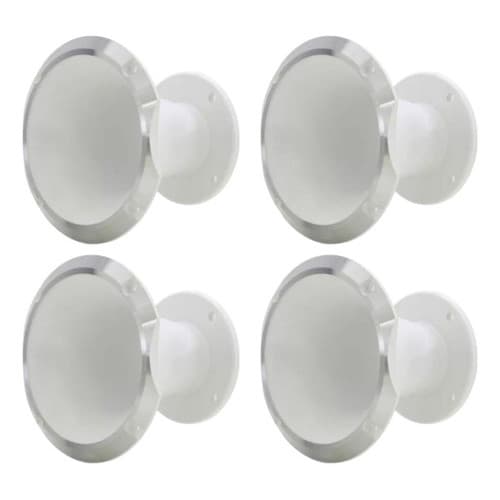 Kit 4 Corneta Cone Curto Bocal1450 Alumínio Com Flange Som