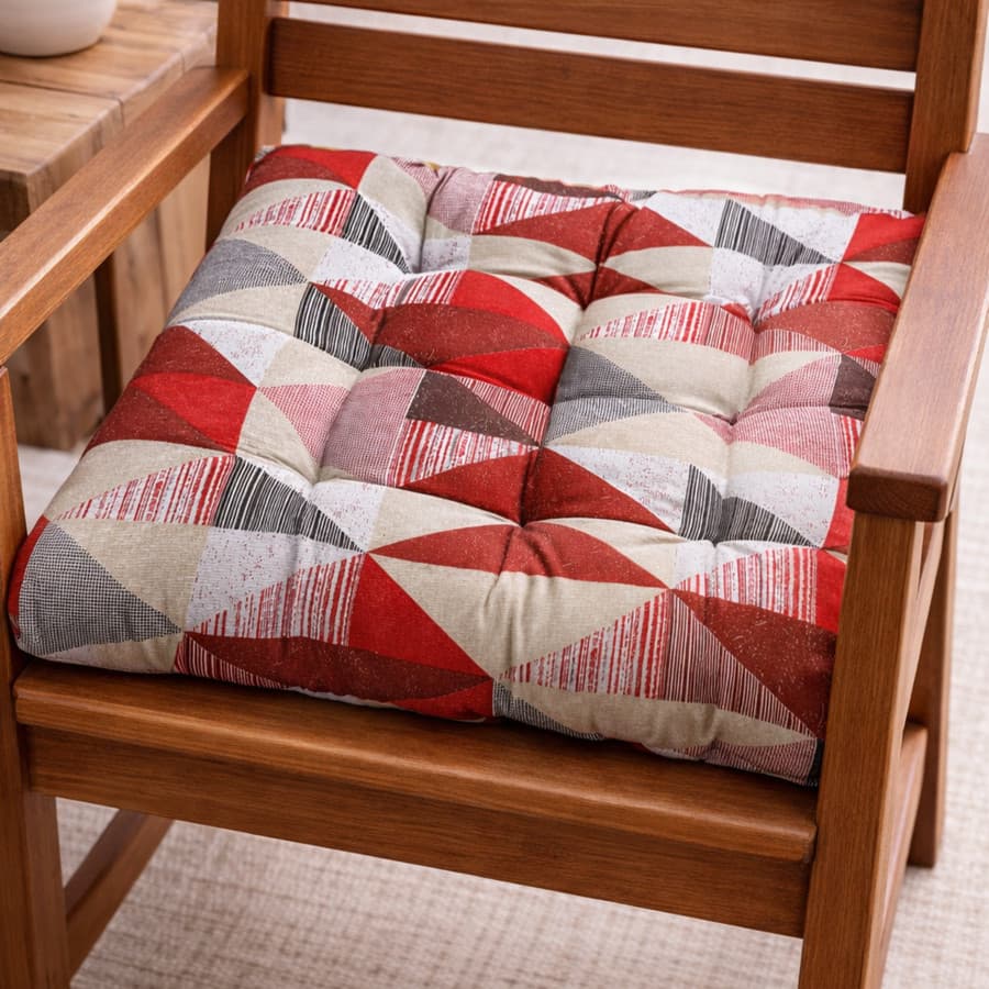Almofadão Quadrado Decorativo Tropical 50x50- Para Bancos e Cadeiras de Madeira