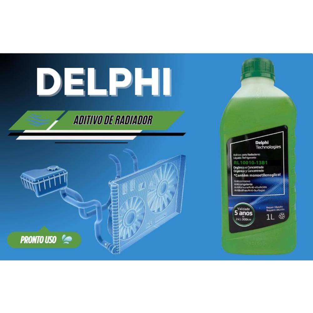 Aditivo Radiador Verde Inorgânico Diluído Pronto Uso 1L