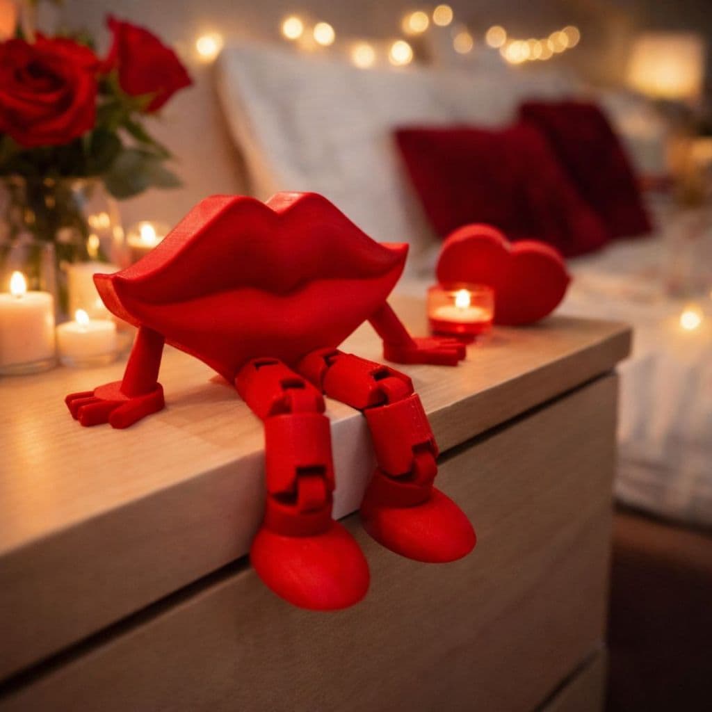 Estatueta Beijo Articulado Decorativo Dia dos Namorados