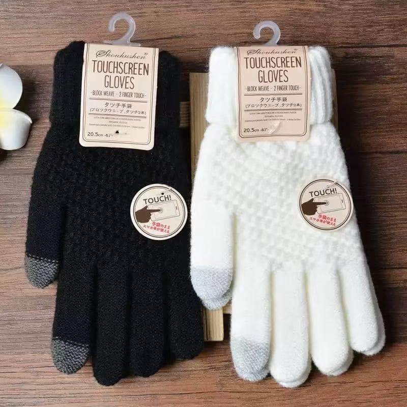 Luvas De Inverno Tricotadas De Lã Quentes Para Inverno Para Touch Screen / Luvas De Inverno