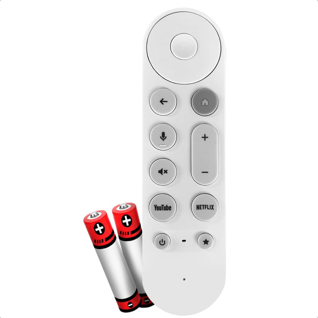Controle remoto compatível com TV e TV Box Comando de voz  YouTube Netflix