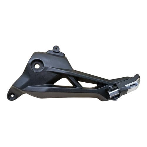 BACALHAU SUPORTE PEDALEIRA MEGA MOTO TITAN FAN 160 PRETO C/ PED POLIDA  (LADO ESQUERDO)
