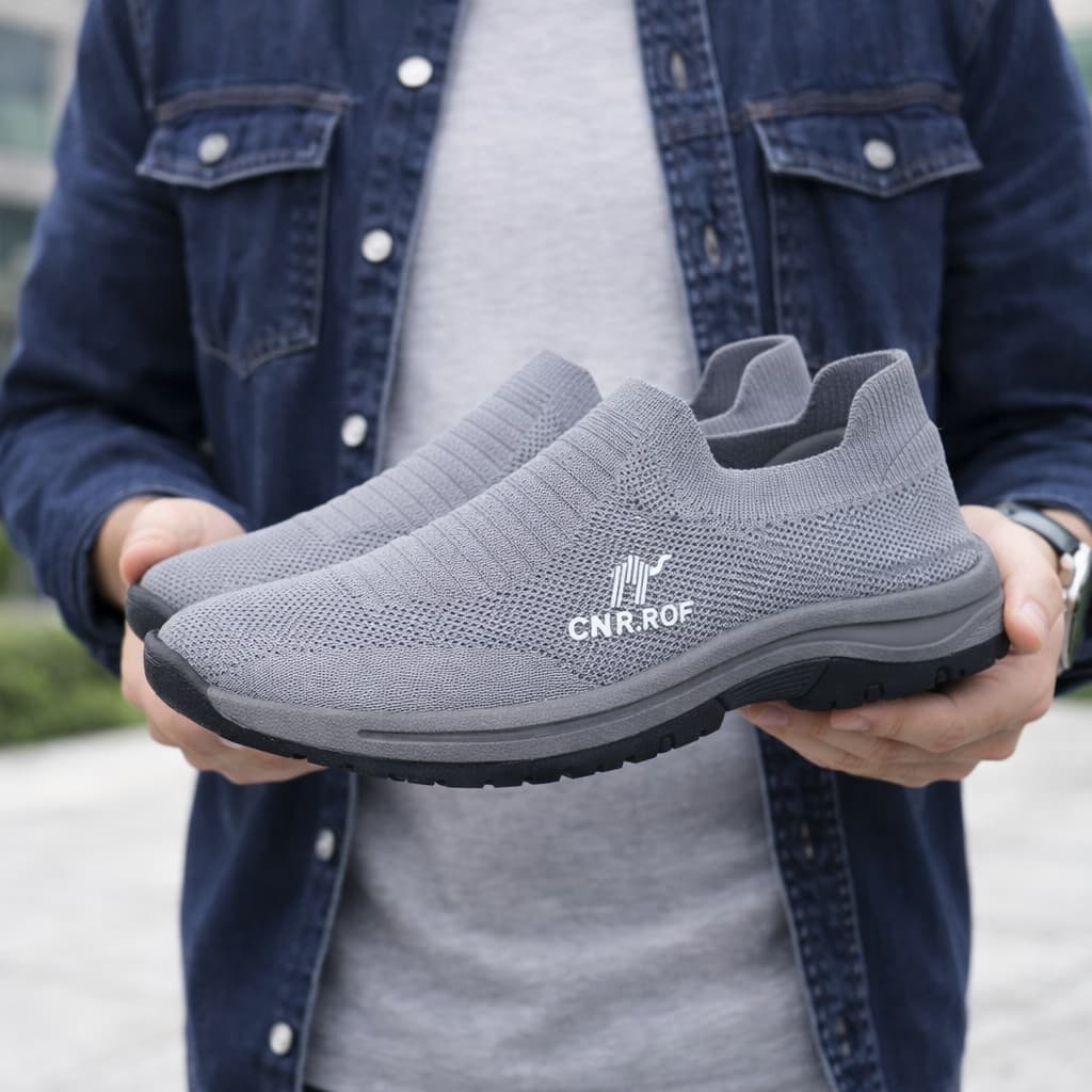 Sapatilha Masculina Slip On Leve Confortável Antiderrapante Tênis Casual Calce Fácil