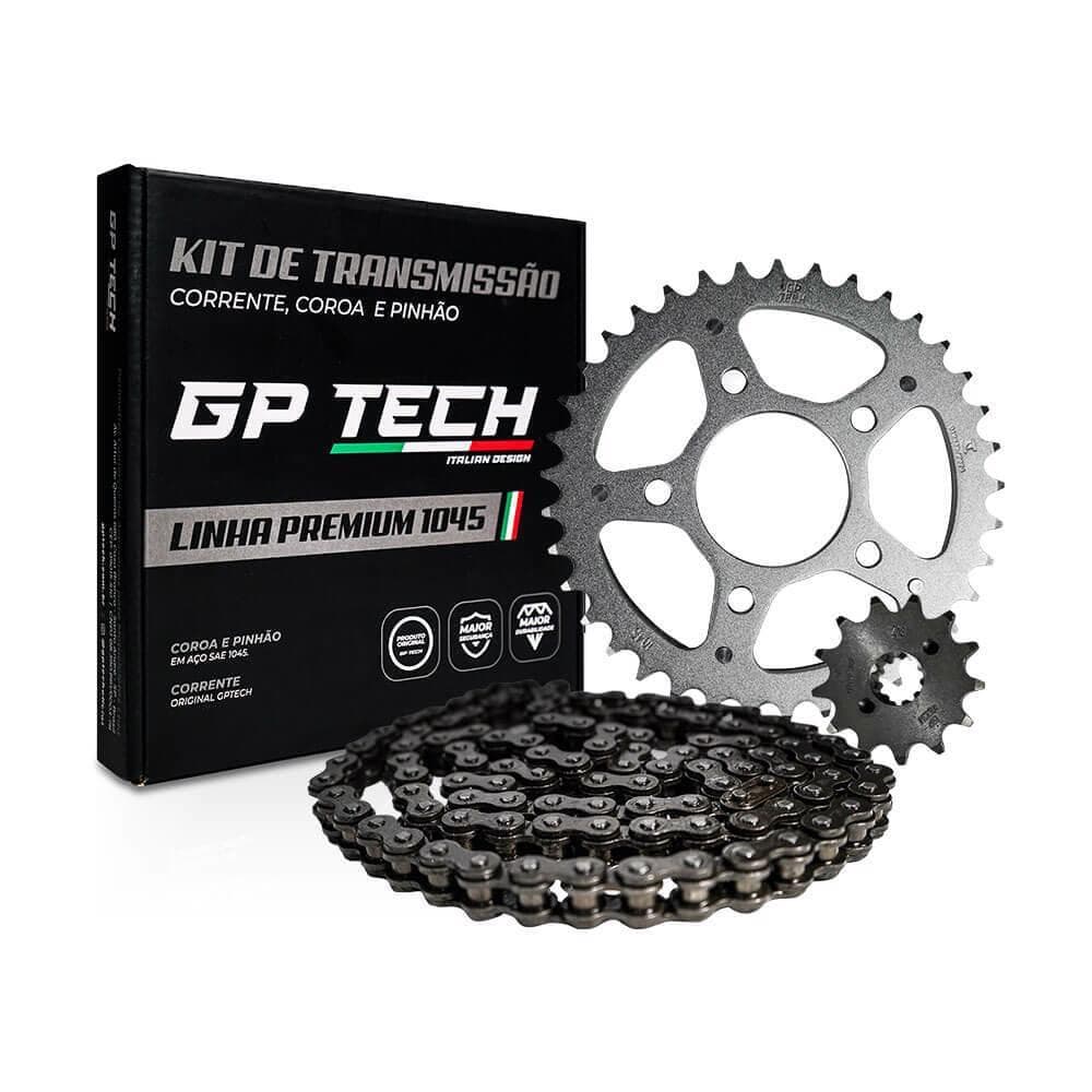 KIT TRANSMISSÃO RELAÇÃO GP TECH CB 300 2009-15 S/ RETENTOR