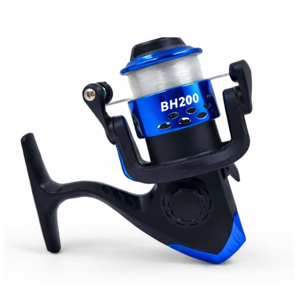 Molinete Pesca Ambidestro com Linha Pescaria Vara 3 Rolamentos Leve Pronto para Uso