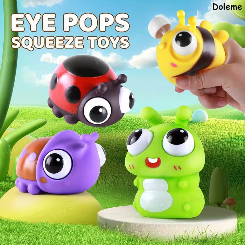 Brinquedo anti stress Brinquedo Sensorial Squishy Anti Stress Animal Olhos Saltados Engraçados Relaxar