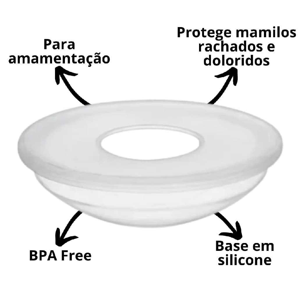 Concha Coletora Leite Materno Amamentacao Segura Base Rigida Antivazamento Pos Parto