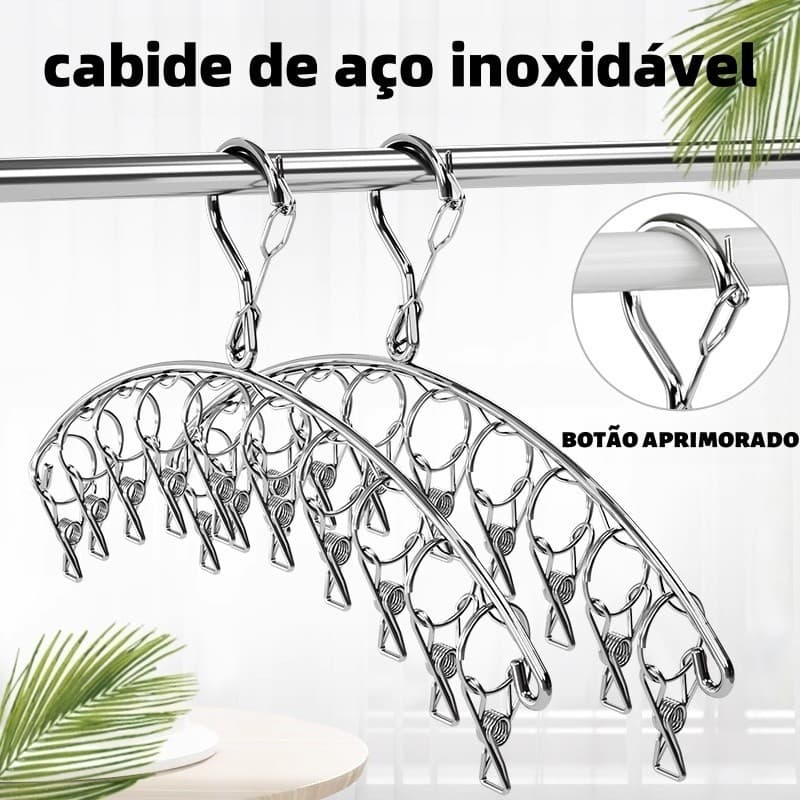Varal 20 Prendedores Para Roupa Intima Para Calcinha Meia Cueca  Reforçado inox 20 Prendedores