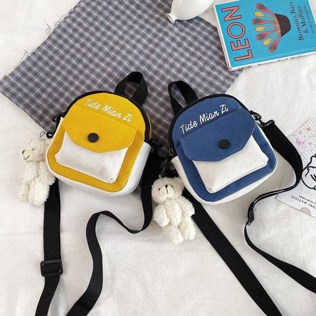 Bonito menina mochila moda pequeno saco na moda novo estilo na moda estudante saco do telefone móvel estilo japonês fres