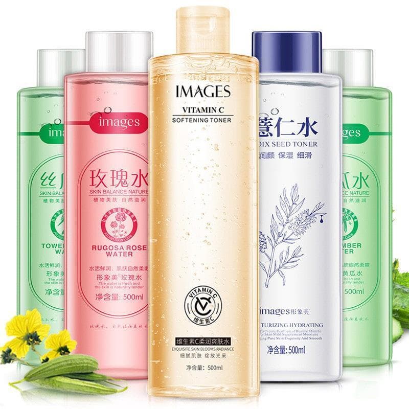 Bens domésticos genuínos pepino água bucha Original líquido rosa água hidratante encolher poros Toner grande garrafa más