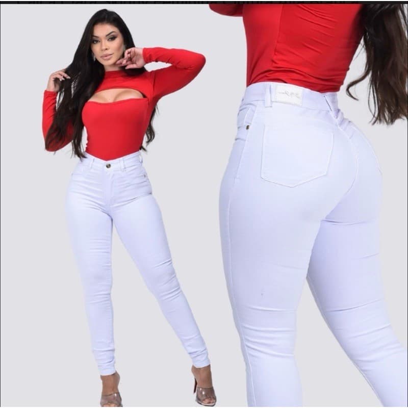 Calça Jeans Feminina Roupa Moda Skinny Estilosa Premium Diversas Cores Confort Mulheres