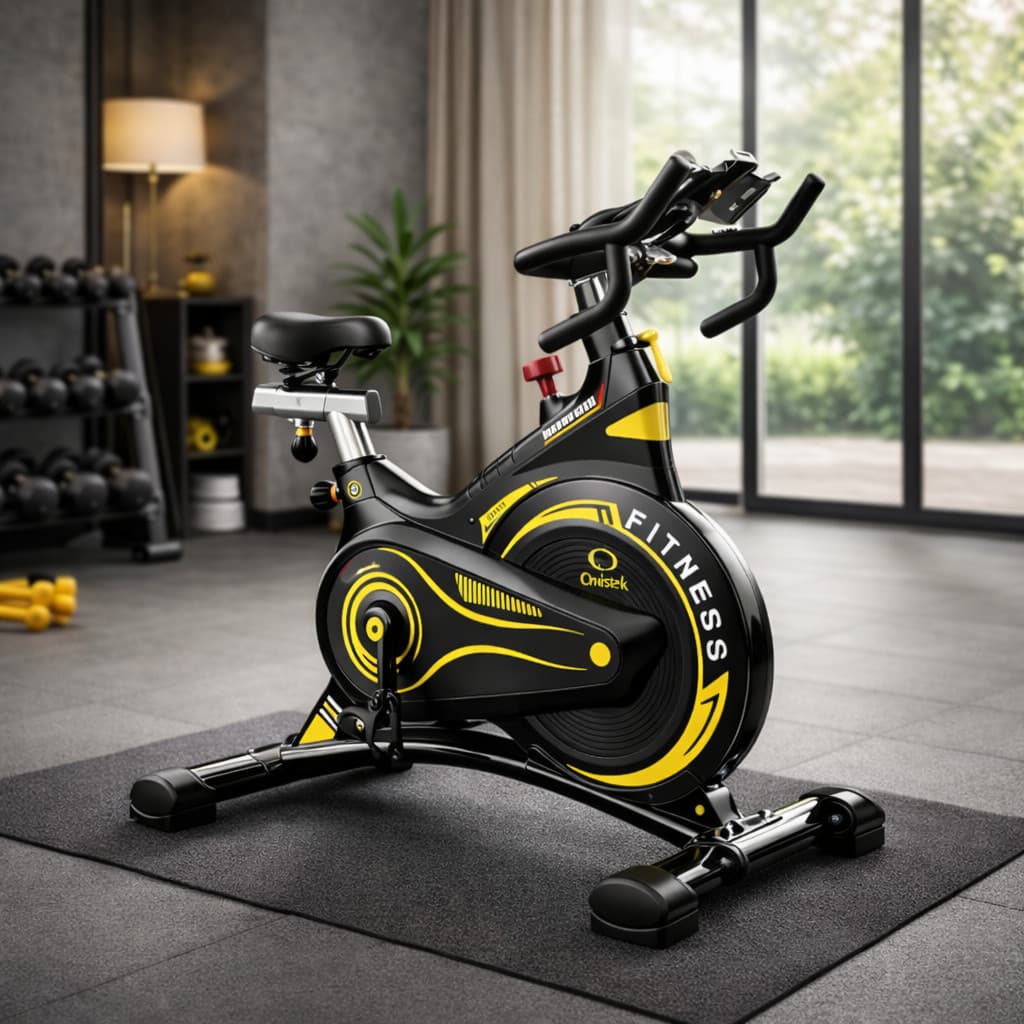 Bicicleta Ergométrica Spinning Fitness 160kg Resistência Magnética e Atrito Correia Silenciosa ON-K503