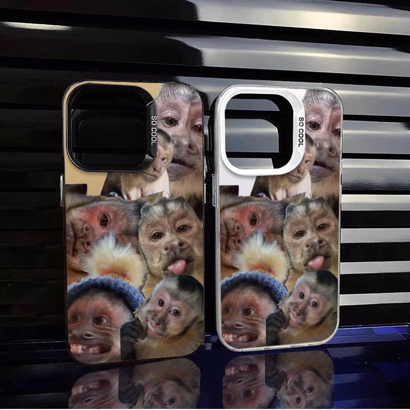 Capinha capa de celular Macacos engraçados para iphone 13 normal 14 11 12 16 17 15 pro max 13 pro 15 plus capa