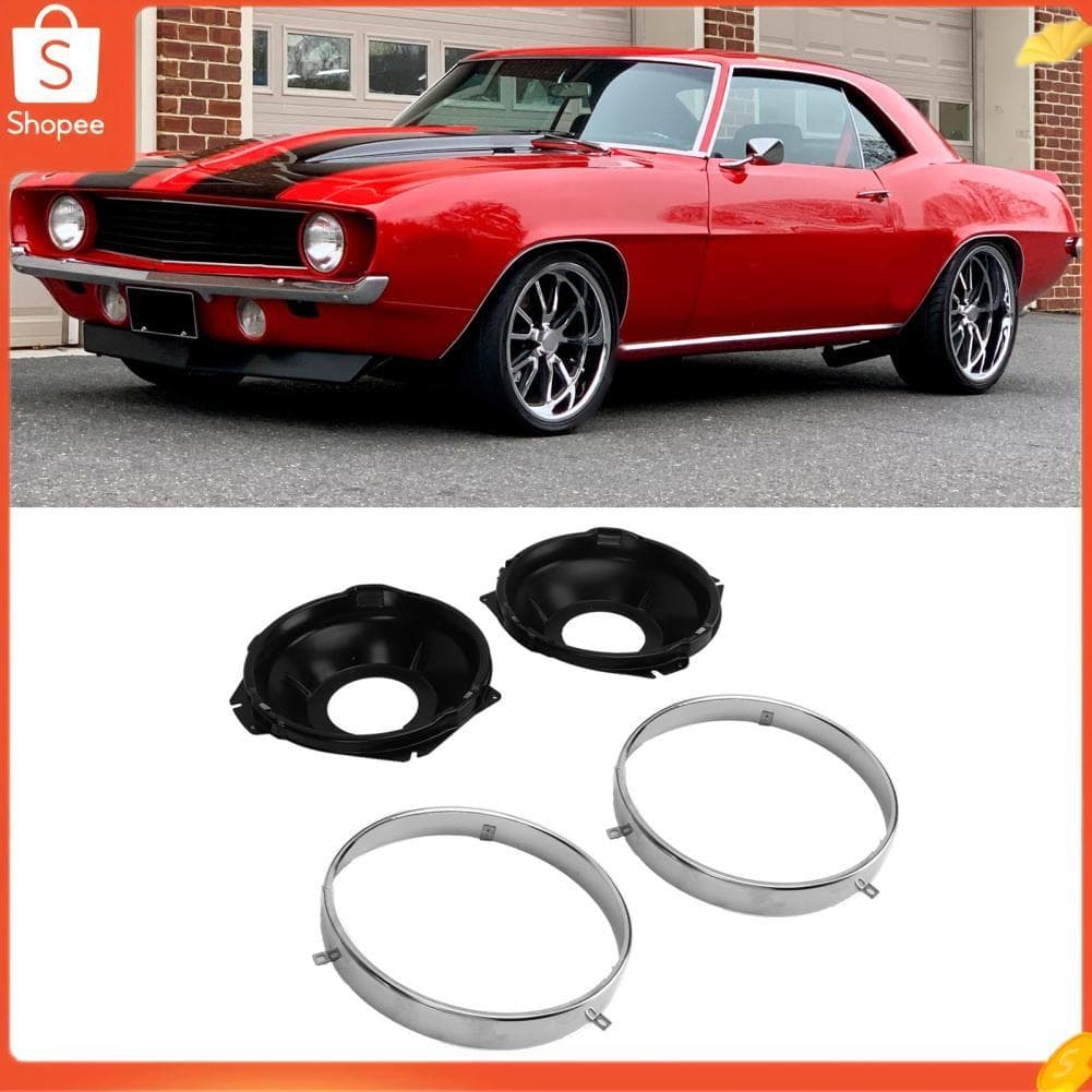 Hap Anel de retenção de farol polimento fino anti oxidação combinação perfeita estética H00001 EB para Camaro