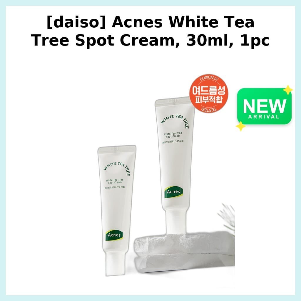 [daiso] Creme Para Manchas De Árvore De Chá Branco Acnes , 30ml , 1 Unidade/Coreano/Controle De/100 % Genuíno Por kglowb