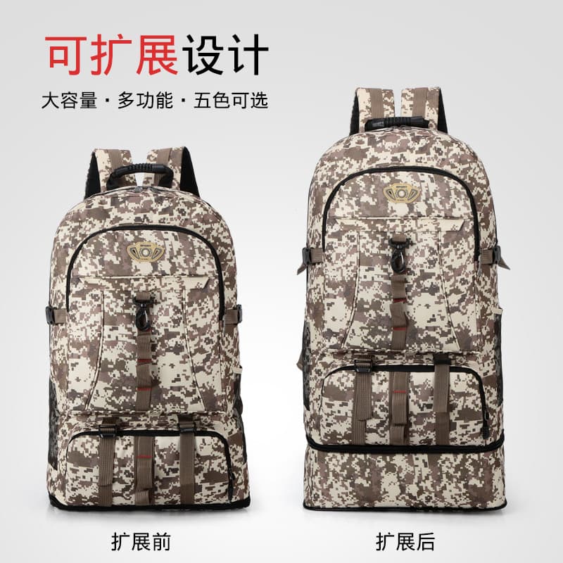 Camuflagem tático mochila novo estilo Oxford pano esportes ao ar livre militar ventilador saco faculdade estudantes do e