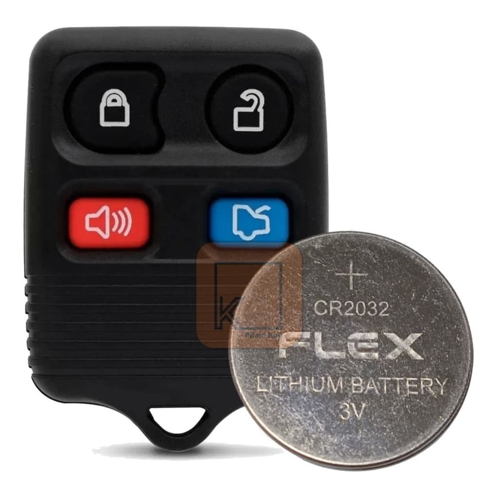 Capa Para Controle Ford Fiesta Ford Ka 4 Botões Com Bateria
