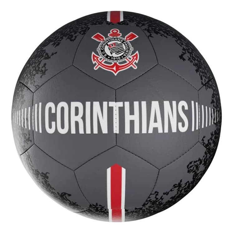 Bola Corinthians Estádios Nº5 Oficial Infantil Adulto Futebol Campo PVC Costurada Resistente