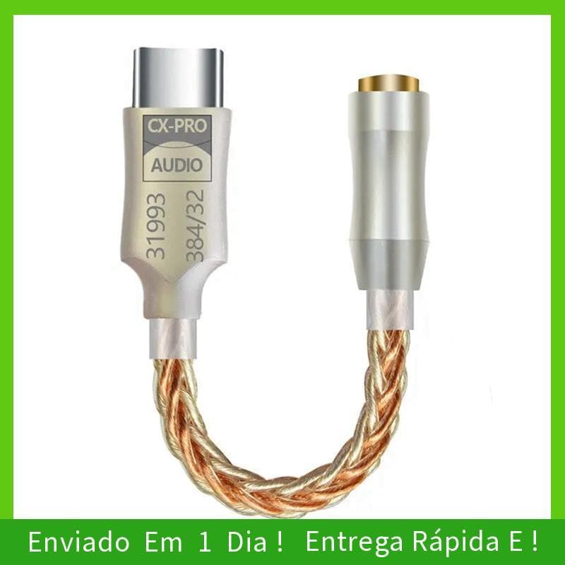 - joyce1 PCS CX31993 HiFi Tipo C Para 3.5 Mm Amplificador De Fone De Ouvido IEM AMP Adaptador De Telefone Móvel Metal A