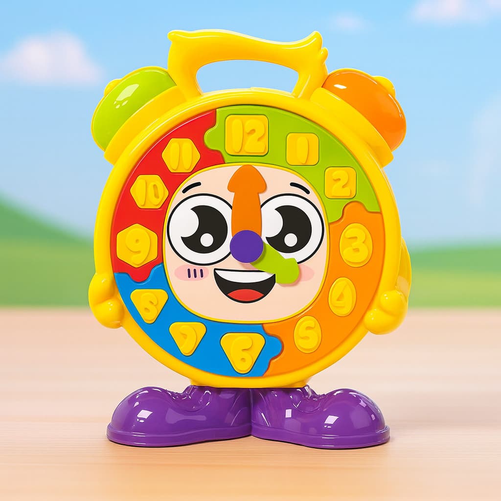 Relógio Didático Infantil com Peças de Encaixe – Brinquedo Educativo