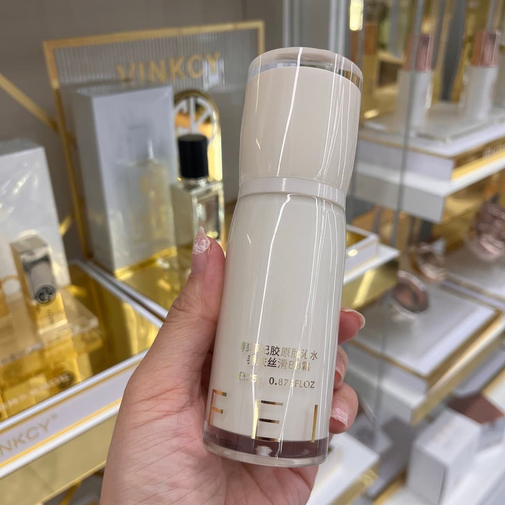 Han Feifei Peptídeo de Colágeno Hidratante Pele Nutritivo Sedoso BB Creme Corretivo Leve Maquiagem Primer Fundação de Lo