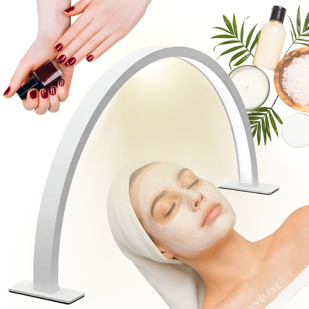 Luminária de Mesa Meia Lua LED 75cm para Nail Designer, Maquiagem e Estética e Sobrancelhas Tattoo Beleza