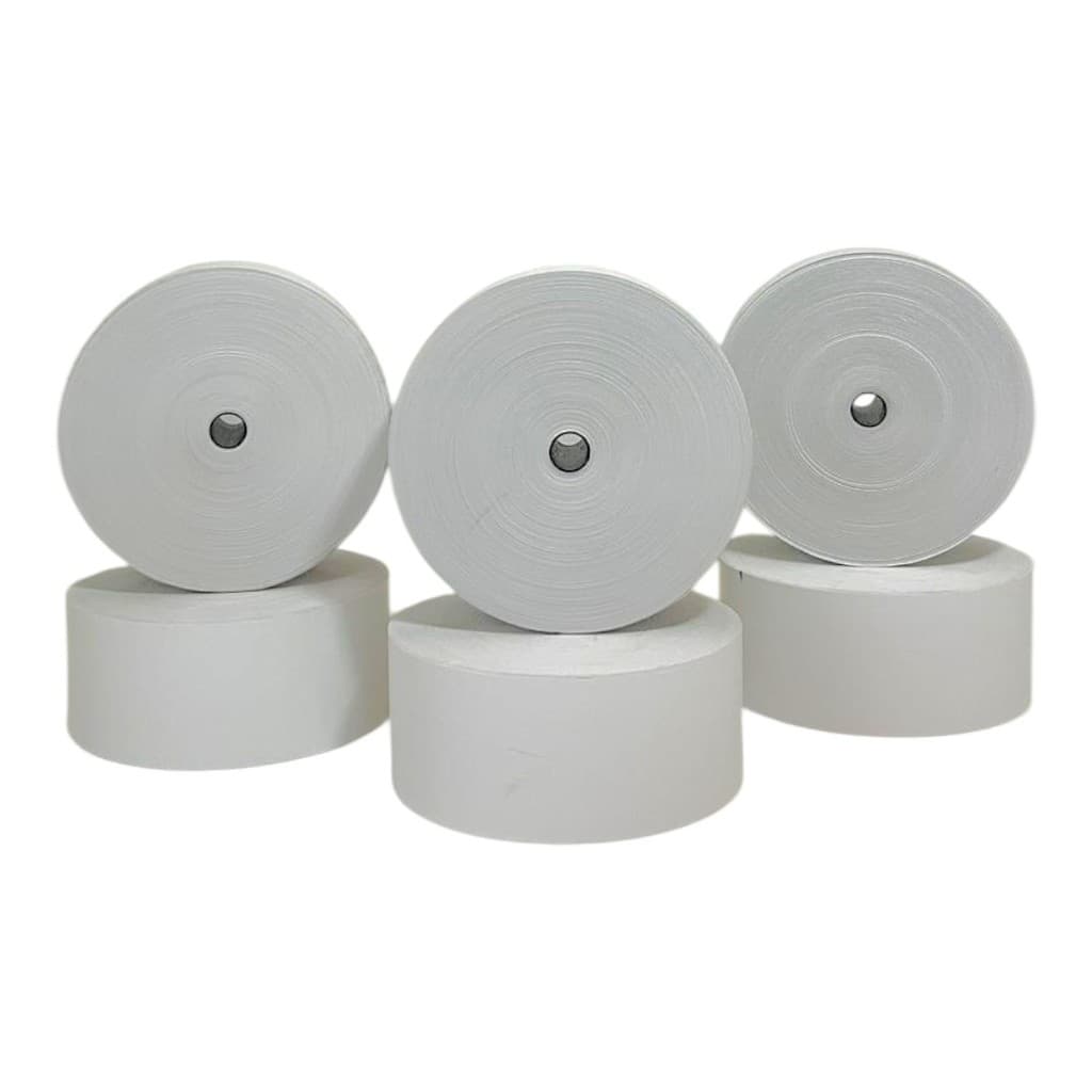 3 Bobinas Térmica para Relógio de Ponto Eletrônico - 300 metros x 57mm