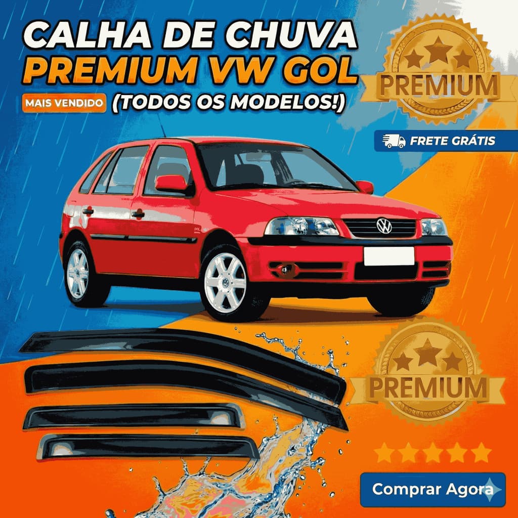 Calha Chuva Gol Bola G2 G3 G4 1998 A 2014 Fumê 4 Portas