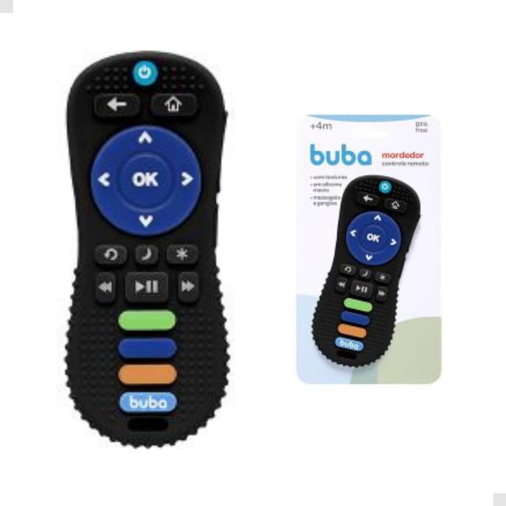Mordedor Controle Remoto Infantil Silicone Buba