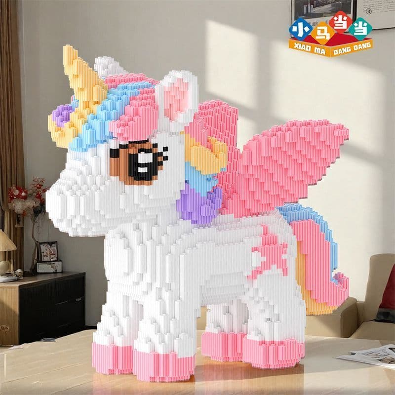 Mascote Polaroid blocos de construção brinquedos infantis quebra-cabeças feijão montagem modelo presentes aniversário
