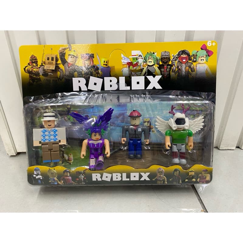 Kit Colecionável Roblox com Acessórios – 4 Bonecos Articulados para Crianças e Fãs